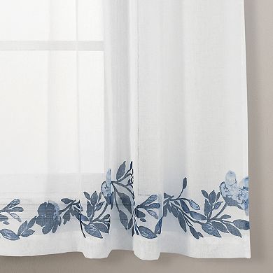 Lush Decor Tanisha 2-Piece Sheer Window Curtain Panel Set