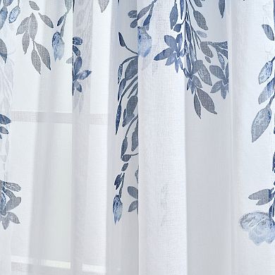 Lush Decor Tanisha 2-Piece Sheer Window Curtain Panel Set