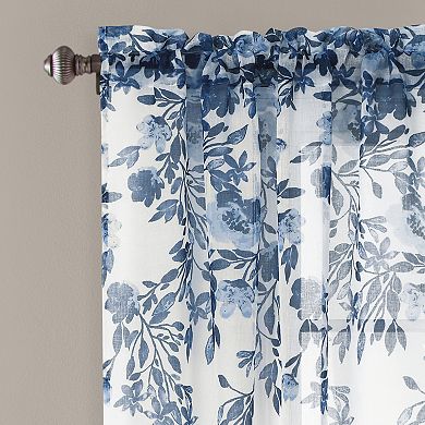 Lush Decor Tanisha 2-Piece Sheer Window Curtain Panel Set