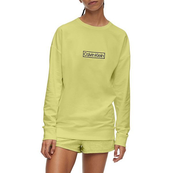 lime green calvin klein sweatshirt