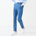 Petite Croft & Barrow® Classic Elastic-Waist Pull-On Jeans