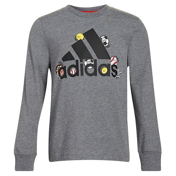 Boys long hot sale sleeve adidas