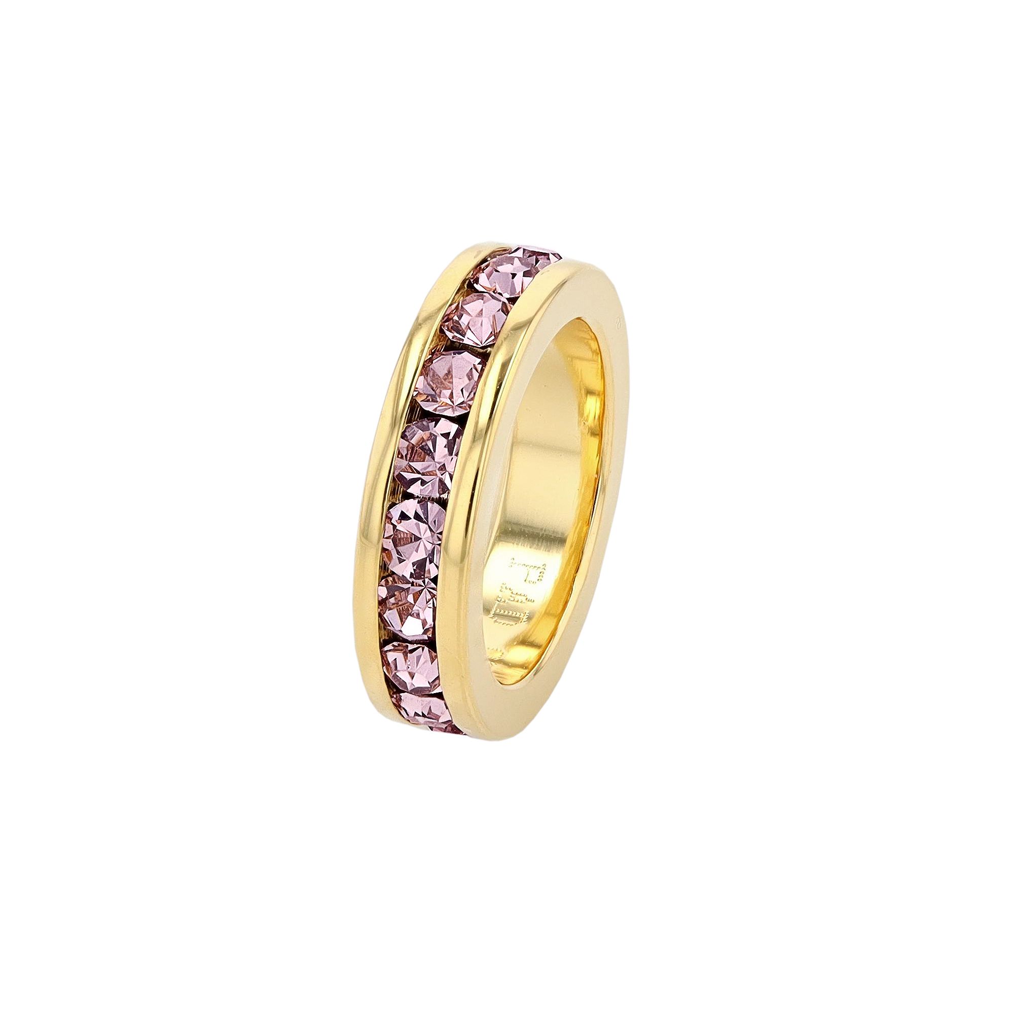 Traditions Jewelry Company 18k Gold Over Silver Birthstone Crystal Eternity