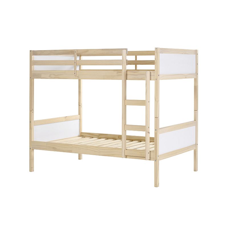Alaterre Furniture MOD Twin Bunk Bed, White