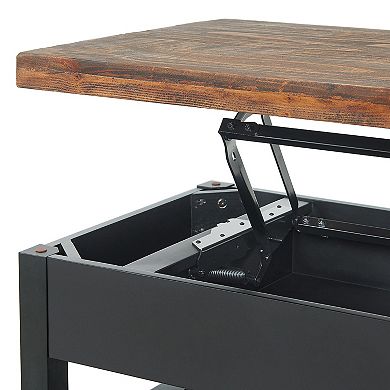 Alaterre Furniture Pomona Lift Top Coffee Table, Console Table, & End Table 4-piece Set