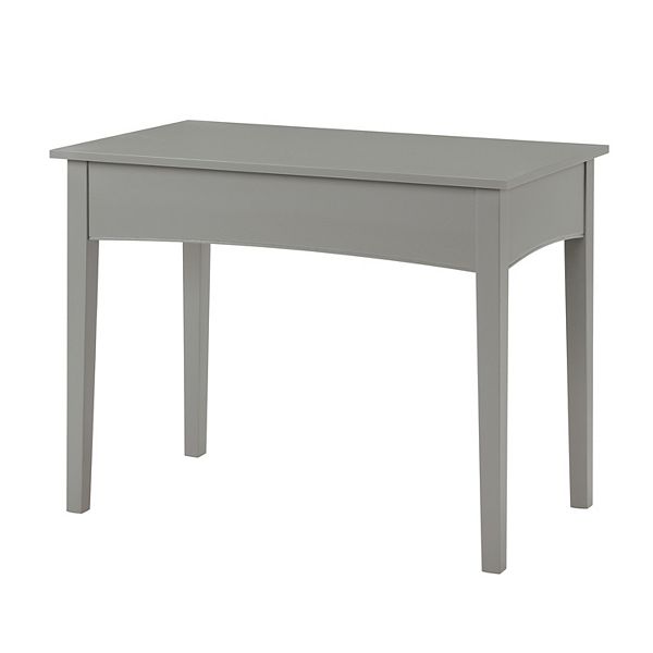 40" Shaker Cottage Desk Gray - Alaterre Furniture: Transitional Style, Pine Frame, Storage Drawer