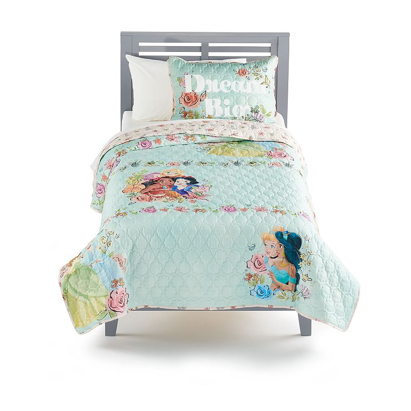 Disneys Princess Dream Big Quilt Set with Shams by The Big One, White, Ful
