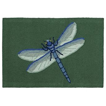 Liora Manne Frontporch Garden Dragonfly Indoor Outdoor Rug