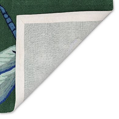 Liora Manne Frontporch Garden Dragonfly Indoor Outdoor Rug