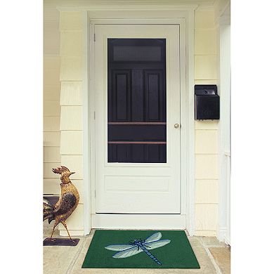 Liora Manne Frontporch Garden Dragonfly Indoor Outdoor Rug