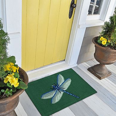 Liora Manne Frontporch Garden Dragonfly Indoor Outdoor Rug