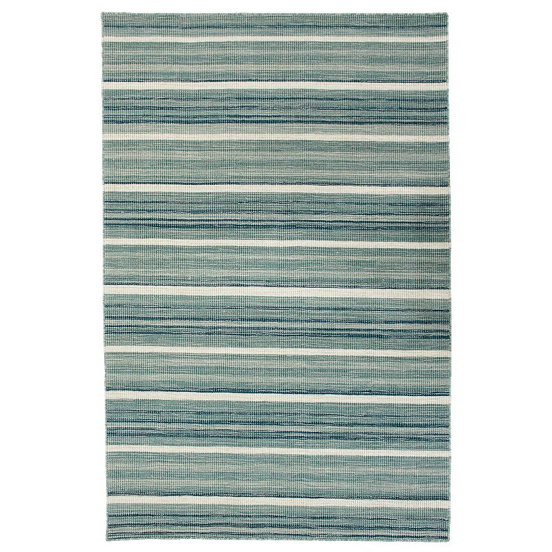 Liora Manne Aruba Faded Stripe Rug, Blue, 8X11.5 Ft