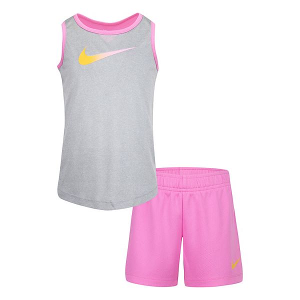 Girls 4-6x Nike Freeze Tag Mesh Tank & Shorts Set