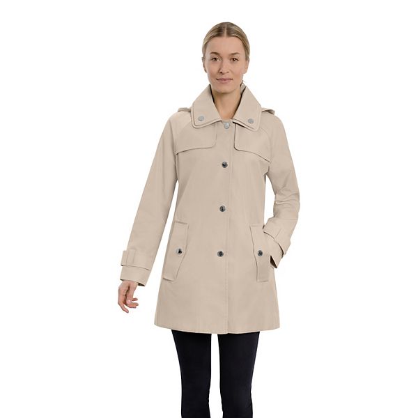 Women's London Fog Hooded Topper Jacket