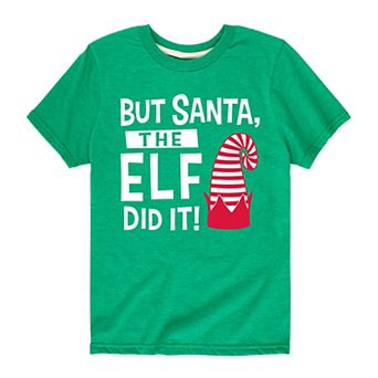 Boys 8-20 Christmas The Elf Did It Graphic Tee