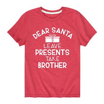 Boys 8-20 Leave Presents Take Brother Graphic Tee