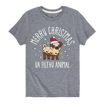 Boys 8-20 Merry Christmas Filthy Animal Graphic Tee