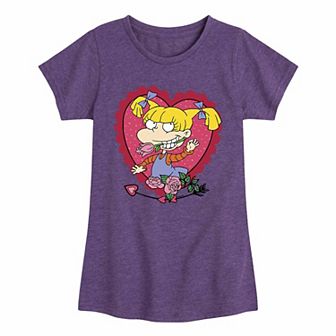 Girls 7-16 Rugrats Angelica Valentine's Graphic Tee