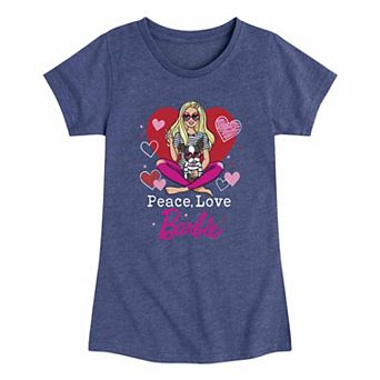 Girls 7-16 Barbie® Peace Love Graphic Tee