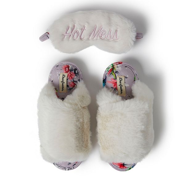 Dearfoam discount fuzzy slippers