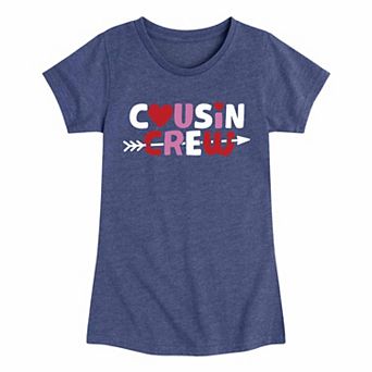 Girls 7-16 Valentines Day Cousin Crew Graphic Tee
