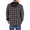 Big & Tall Dickies Plaid Relaxed-Fit Fleece Hooded Flannel Shirt Jacket