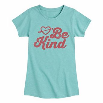 Girls 7-16 Valentines Day Be Kind Graphic Tee
