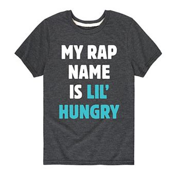 Boys 8-20 Rap Name Is Lil Hungry Graphic Tee