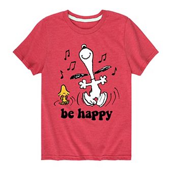 Boys 8-20 Peanuts Be Happy Dance Graphic Tee