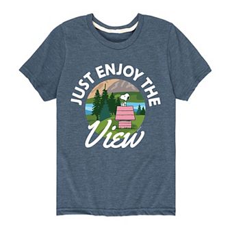 Boys 8-20 Peanuts Just Enjoy The View Graphic Tee