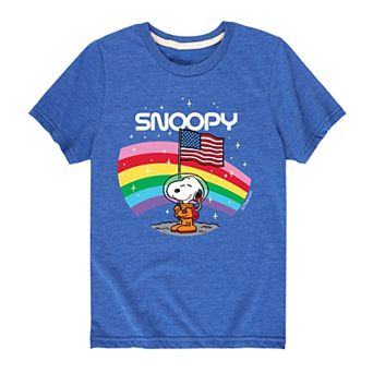 Boys 8-20 Peanuts Space Badge Snoopy Graphic Tee