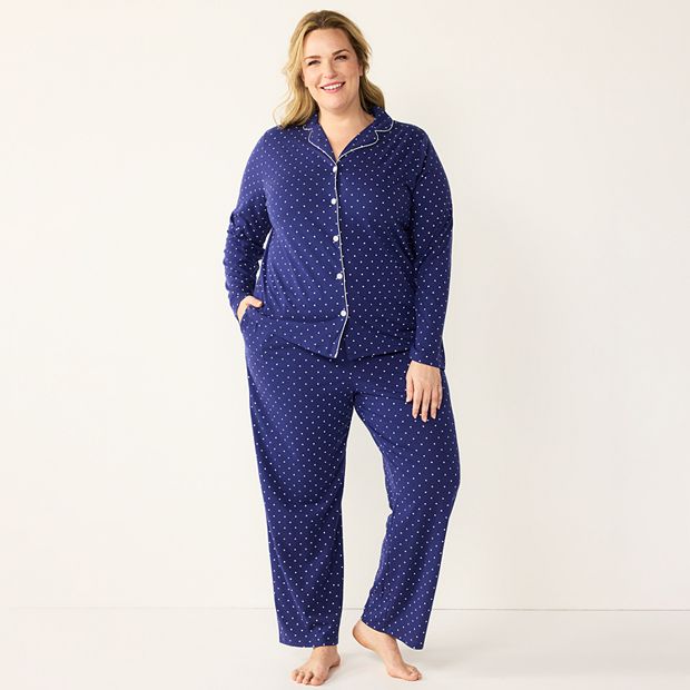 Croft & Barrow WOMEN'S PLUS SIZE 3X Long Sleeve Pajama Top