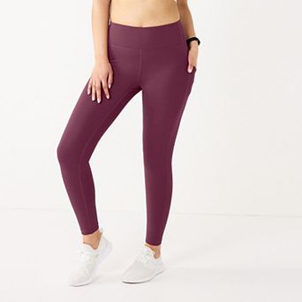 Petite Tek Gear® Ultrastretch High-Waisted 7/8 Leggings with Side Pockets