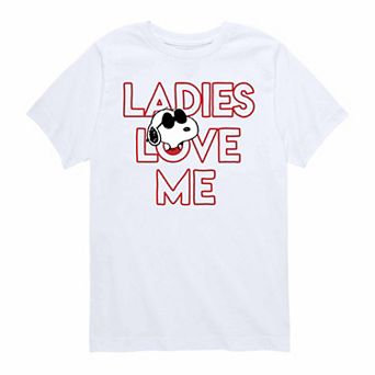 Boys 8-20 Peanuts Ladies Love Me Graphic Tee