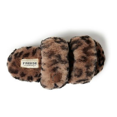 Fireside by Dearfoams Benalla Shearling Double Band Women's Slide Slippers