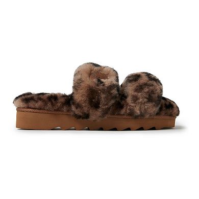 Fireside by Dearfoams Benalla Shearling Double Band Women's Slide Slippers