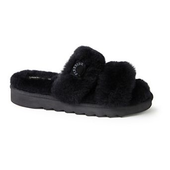 Fireside by Dearfoams Benalla Shearling Double Band Women's Slide Slippers
