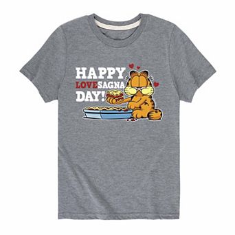Boys 8-20 Garfield Lovesagna Day Graphic Tee