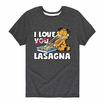 Boys 8-20 Garfield I Love Lasagna Graphic Tee
