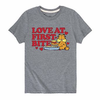 Boys 8-20 Garfield Love At First Bite Graphic Tee