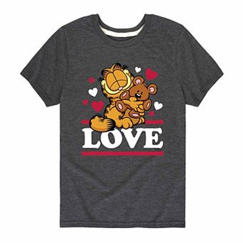 Boys 8-20 Garfield Love Valentines Day Graphic Tee