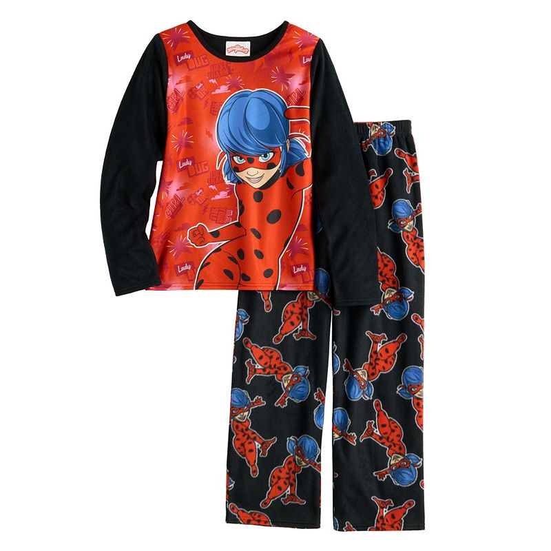Girls 4-10 Miraculous: Tales of Ladybug & Cat Noir 2-Piece Pajama Set, Girl