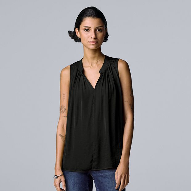 Black Sleeveless Top