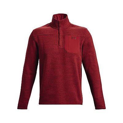 Under Armour mens Specialist Quarter Zip, (001) Black/Black