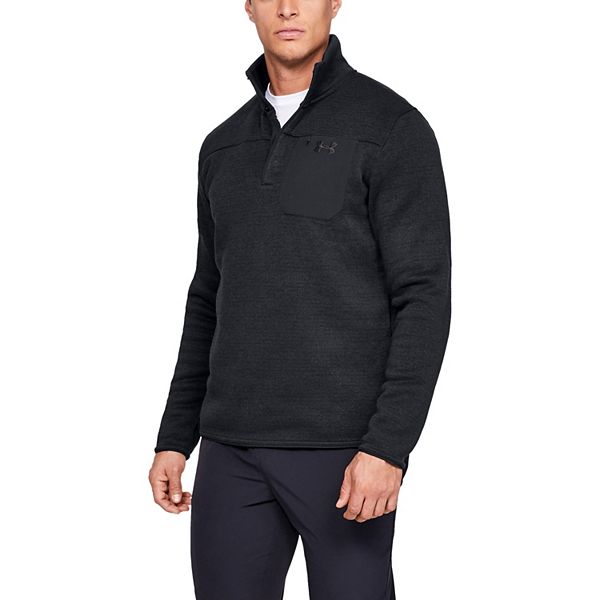 Men's Under Armour Specialist Fleece Quarter Zip - Black (M)