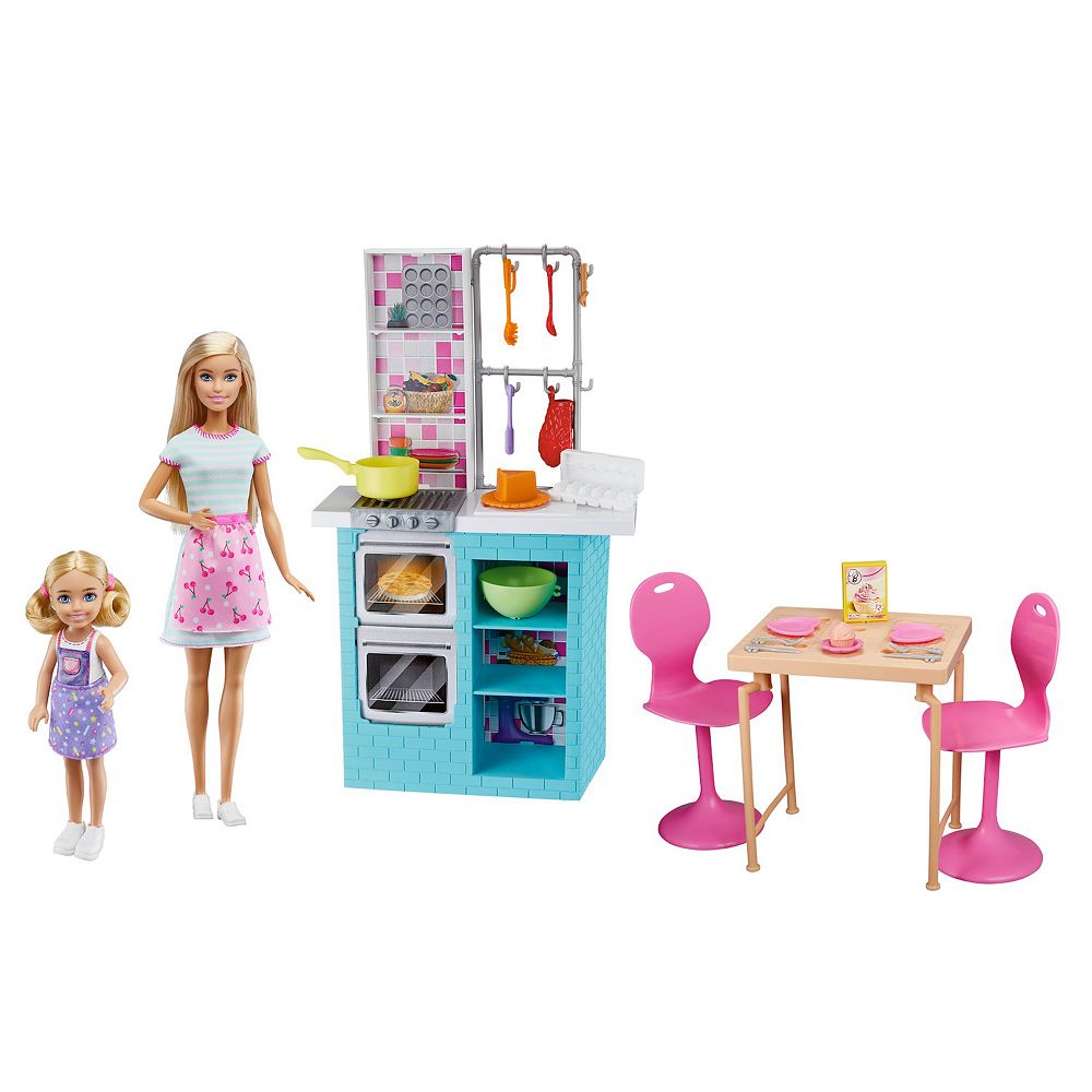 Collectible Barbie doll deals Bundle & kitchen set