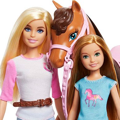 Barbie Horse Riding Dolls and Horse Playset