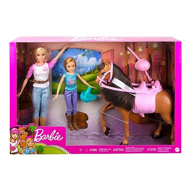 Barbie Horse Riding Dolls and Horse Playset