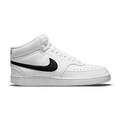 Nike Court Vision Mid-Top Sneakers Next Nature Black/White, Size 7.5 Amazon.com | Women main image 3