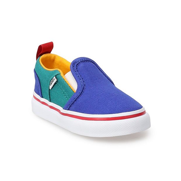 Vans® Asher Retro Block Baby Toddler Boys' Slip-On Shoes